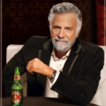 The "世界上最有趣的人" from the Dos Equis beer commercials.